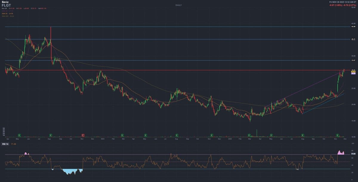 FLGT Daily Chart Finviz